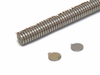 Magnete selbstklebend rund 12 x 1 mm